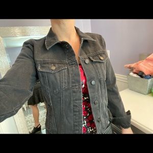 SOLD - Old Navy black jean jacket - size small